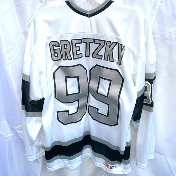 Vtg 1992 CCM NHL LA Kings Wayne Gretzky Jersey SZ L - Picture 3 of 4